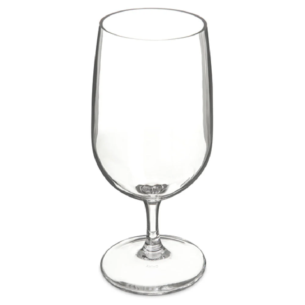 Carlisle 564807 15 Oz Clear Shatterproof Polycarbonate Water Glass Dishwasher Safe