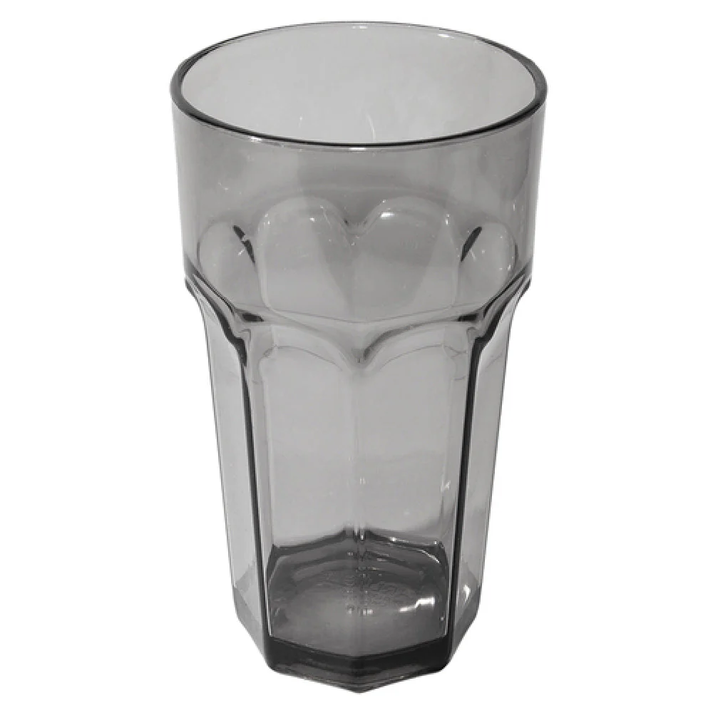 Carlisle 583218 32 Oz Tumbler Faceted Shape Dishwasher Safe Smooth Black SAN