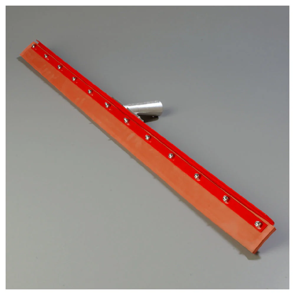 Carlisle 4007700 36 Inch Straight Floor Squeegee Head Rubber Blade Steel Frame Red Finish
