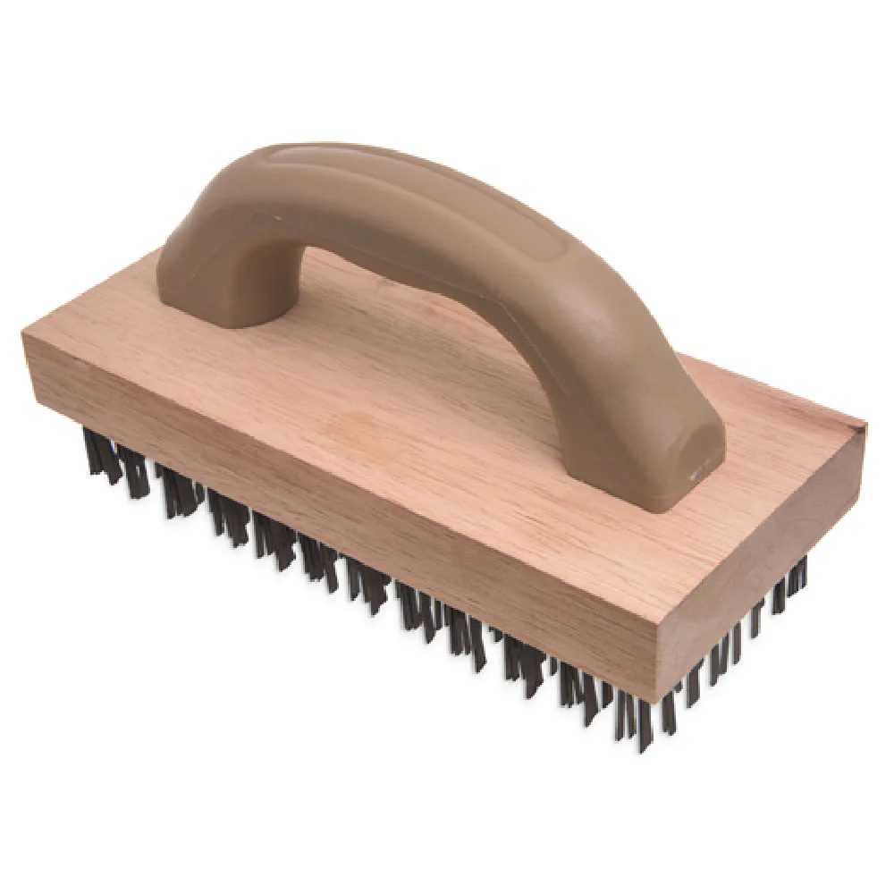 Carlisle 4067600 4 Inch Butcher Block Brush with Steel Wire Bristle Trim