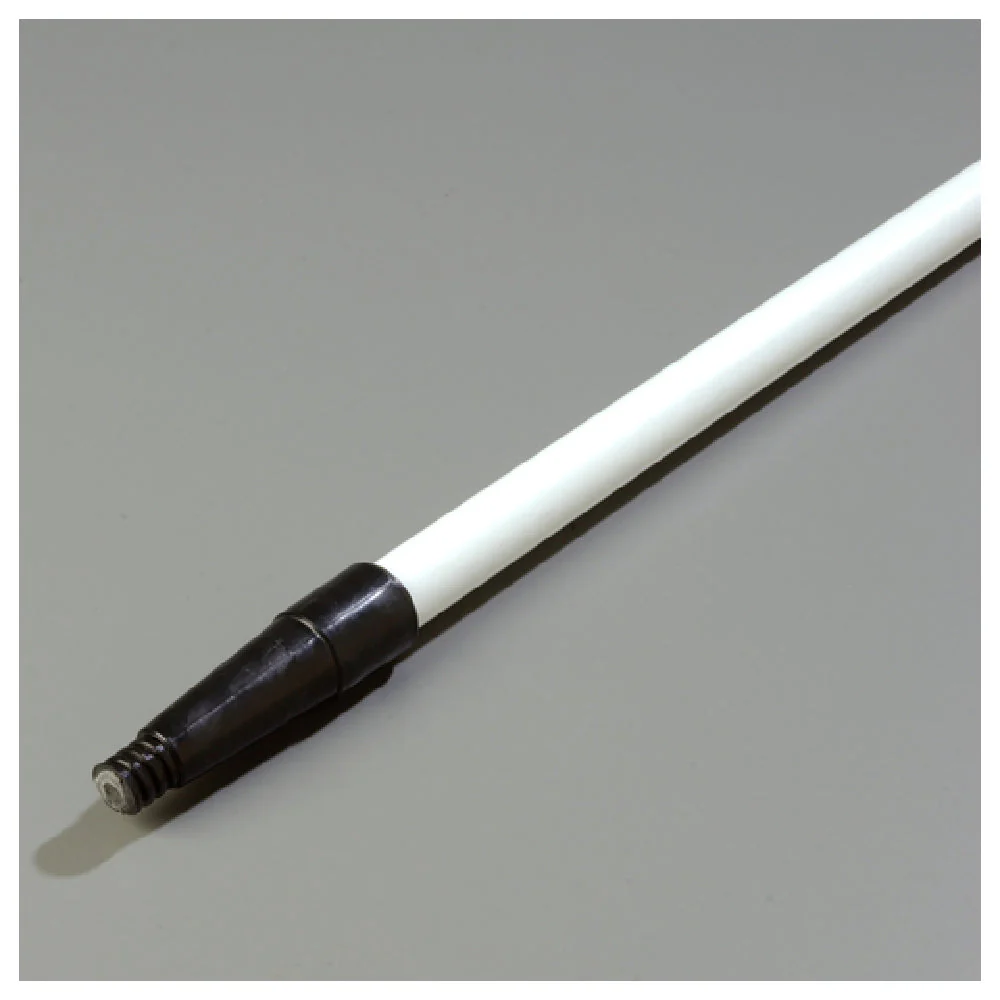 Carlisle 4022002 60 Inch Fiberglass Tapered Handle White Mop Broom Squeegee