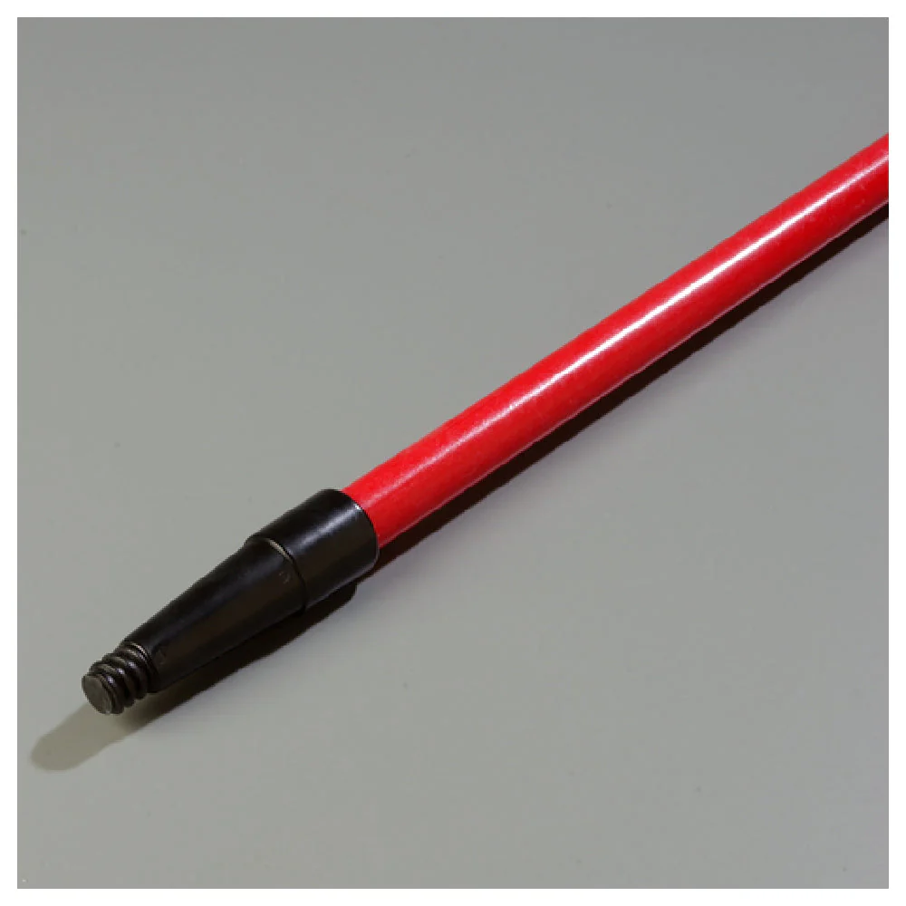 Carlisle 4022005 60 Inch Red Fiberglass Threaded Tapered Mop Broom Handle