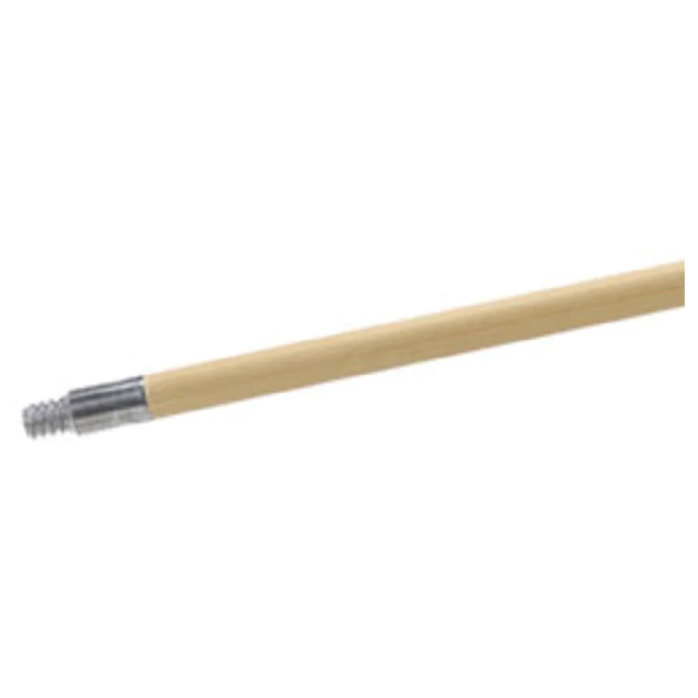 Carlisle 4526700 60 Inch Threaded Mop Broom Squeegee Handle Wood Metal Tip