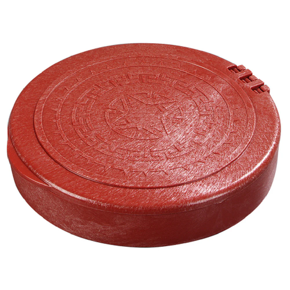 Carlisle 071029 7 Inch Diameter Tortilla Server with Hinged Lid Polypropylene Terra Cotta