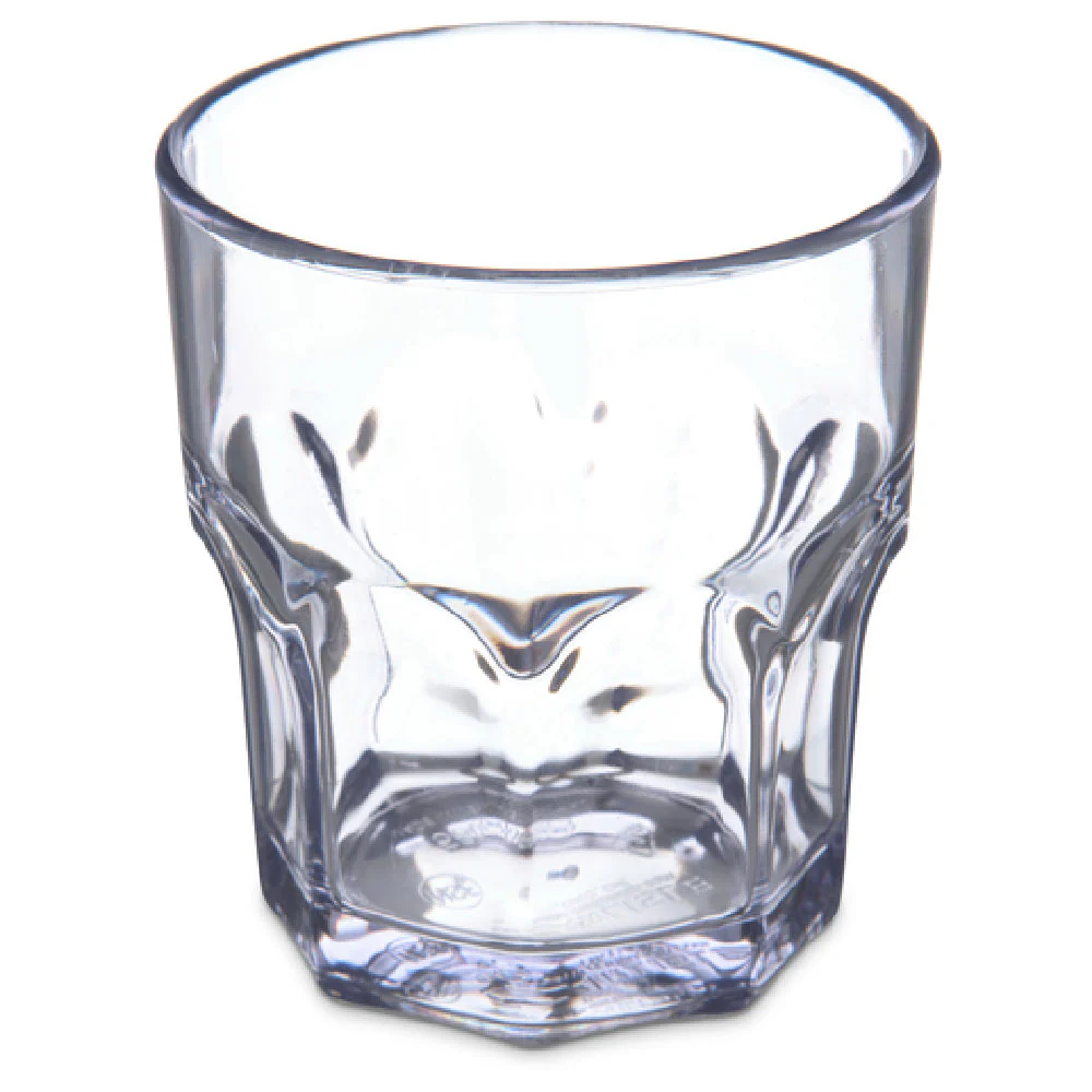 Carlisle 580807 3 Oz Clear SAN Rocks Tumbler Dishwasher Safe Stain Resistant 24 Packs