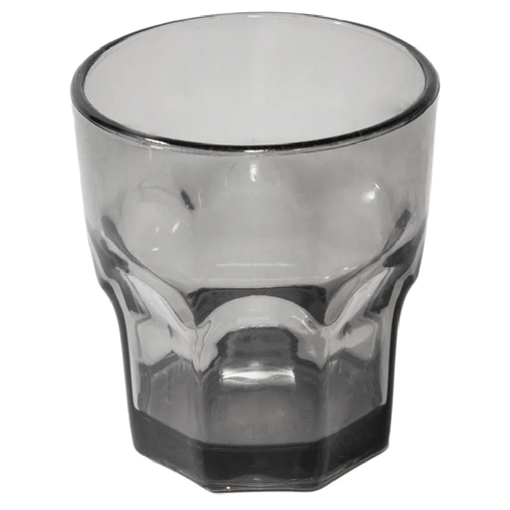 Carlisle 580818 8 Oz Plastic Tumbler Dishwasher Safe Black SAN Drinkware