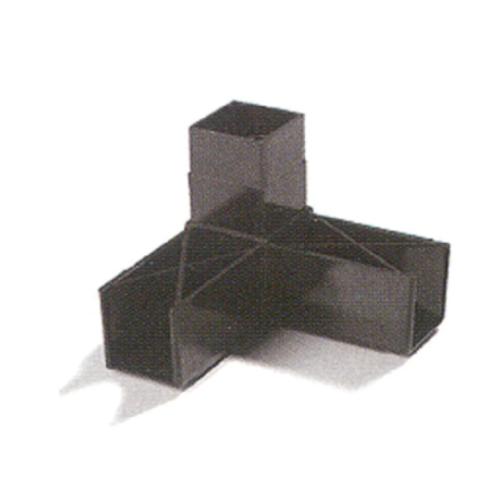 Carlisle 900331 1-1/4 Inch Square Polycarbonate Sneeze Guard Assembly Block Gray