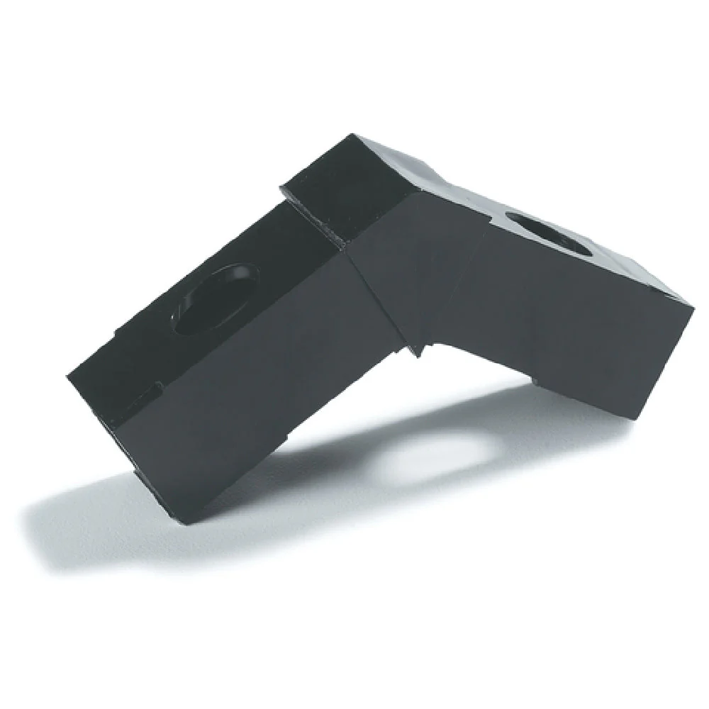 Carlisle 900103 1 Inch Square Sneeze Guard Assembly Block Polycarbonate Black