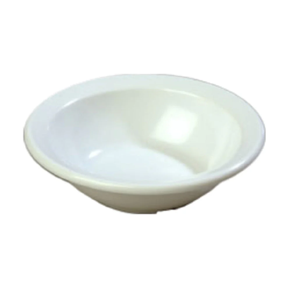 Carlisle KL80502 4-3/4 Oz Rimmed Fruit Bowl Melamine White Dishwasher Safe