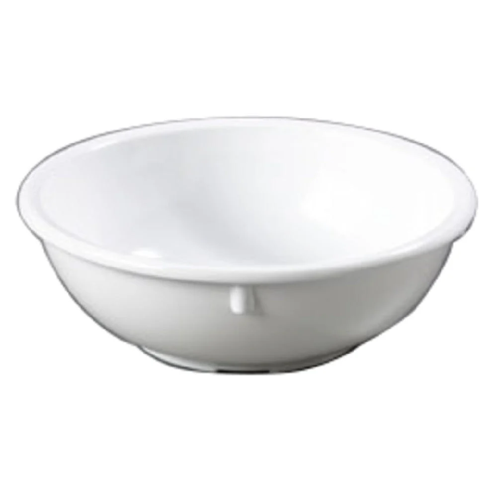 Carlisle KL10802 14 Oz Nappie Bowl Melamine White Rolled Edge