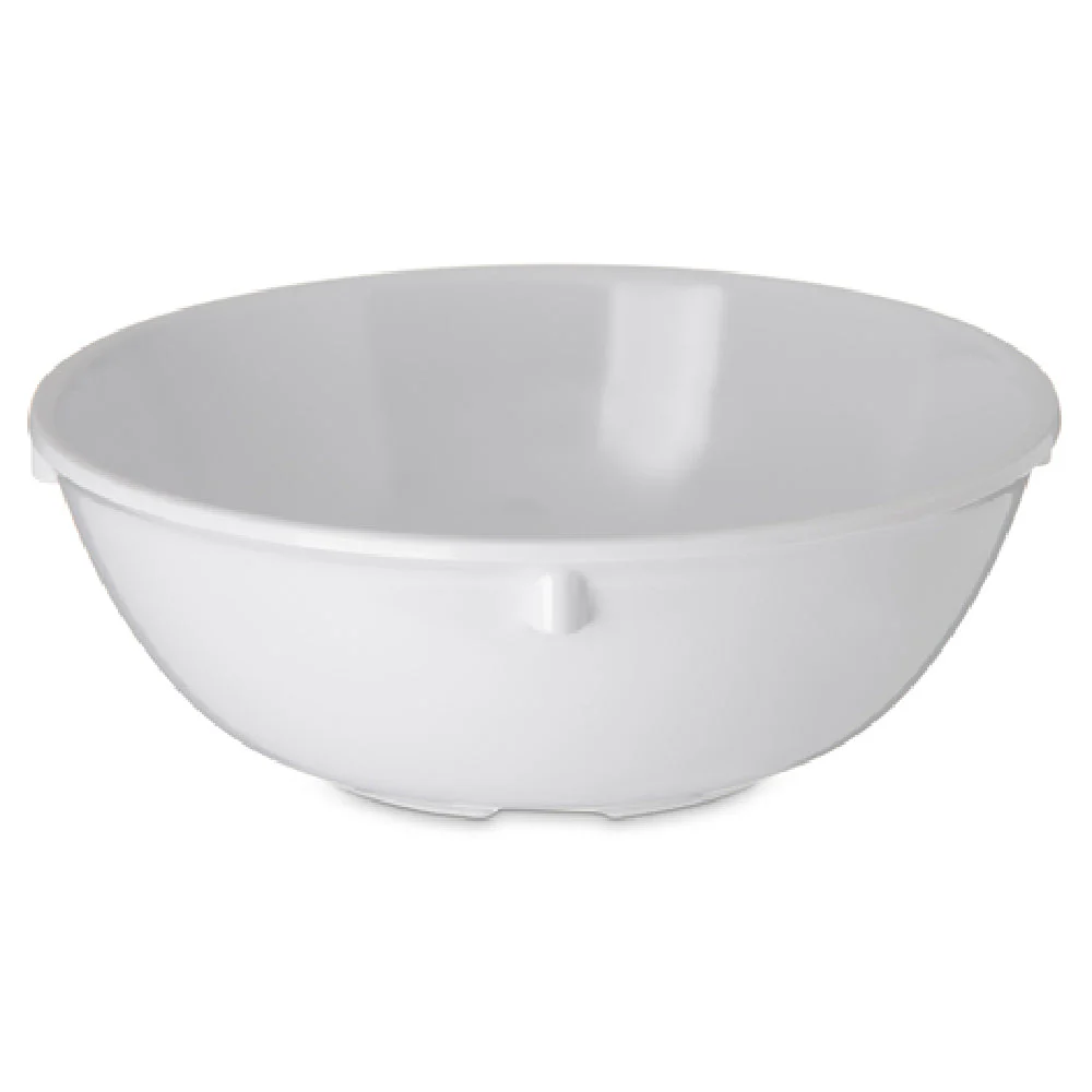 Carlisle 4352802 5 Inch Diameter Nappie Bowl 10 Oz White Melamine with Reinforced Rim