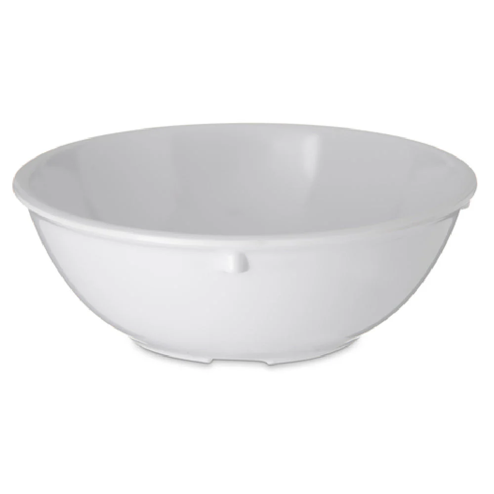 Carlisle 4352102 14 Oz Nappie Bowl White Melamine with Reinforced Rim