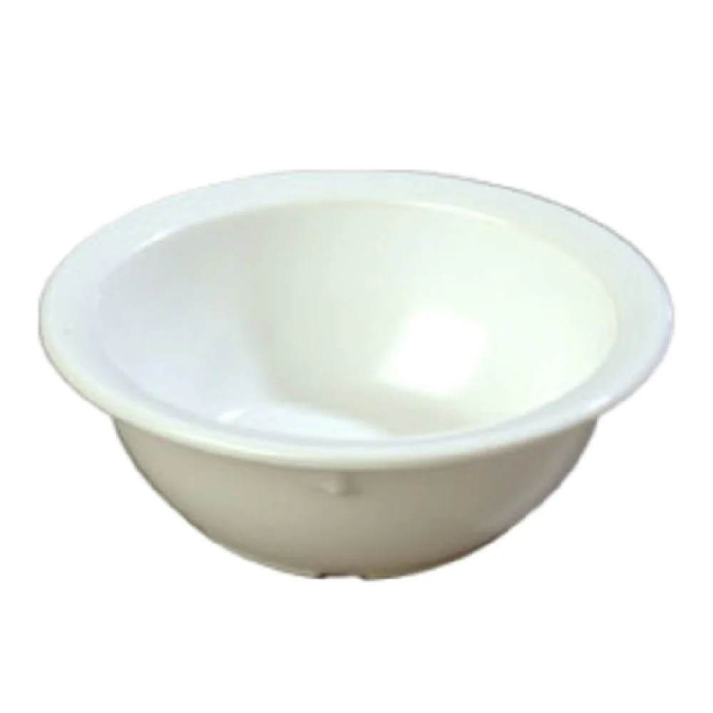 Carlisle KL11902 5-1/2 Inch Diameter Nappie Bowl Plastic Narrow Rim White