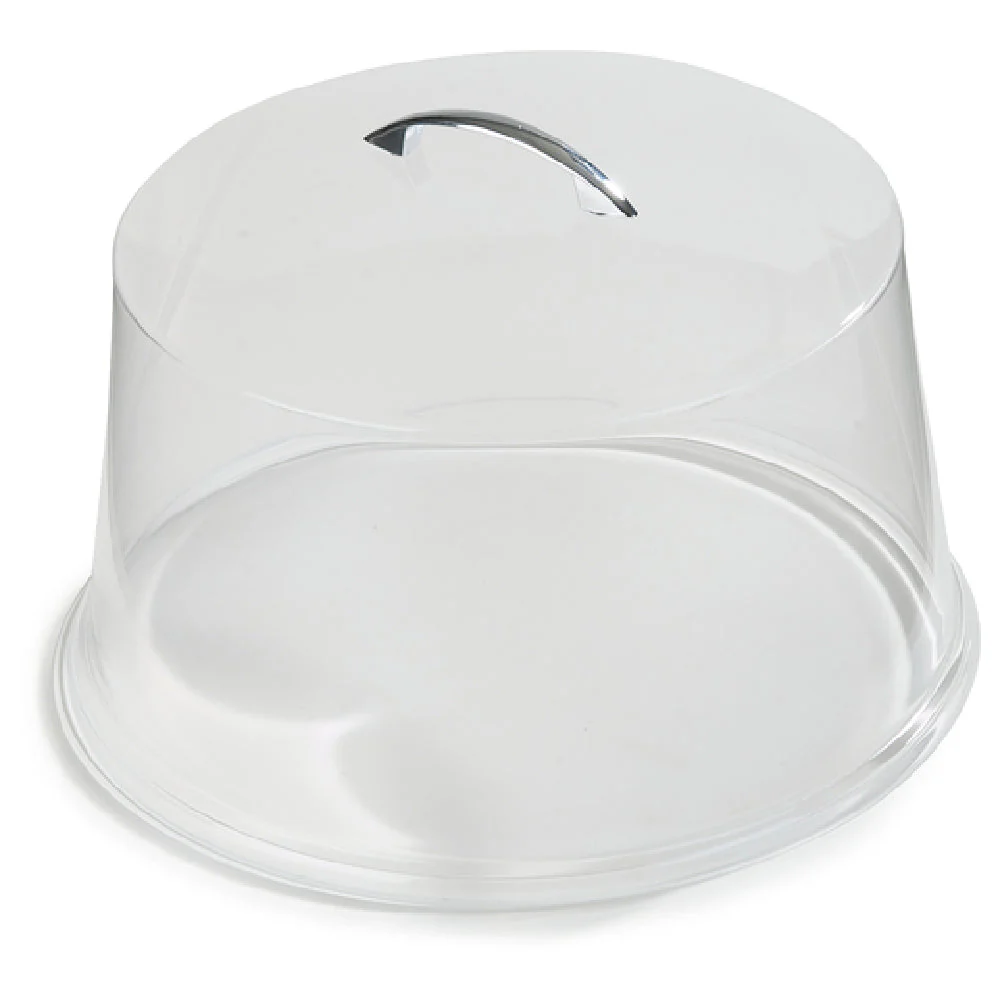 Carlisle 251207 11-5/8 Inch Diameter Cake Cover Chrome Handle Clear SAN