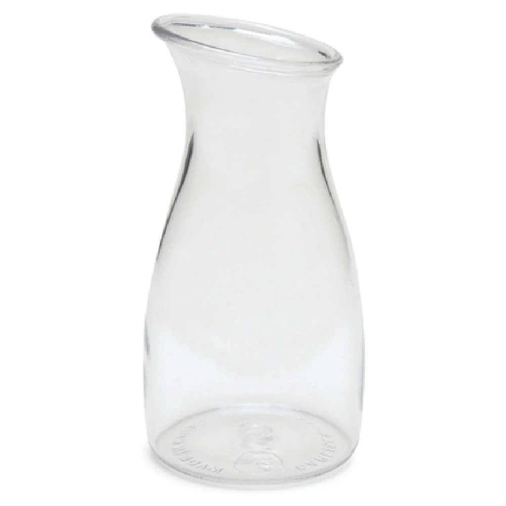 Carlisle 7090007 1/4 Liter Drip Free Pour Carafe Shatterproof Polycarbonate Clear
