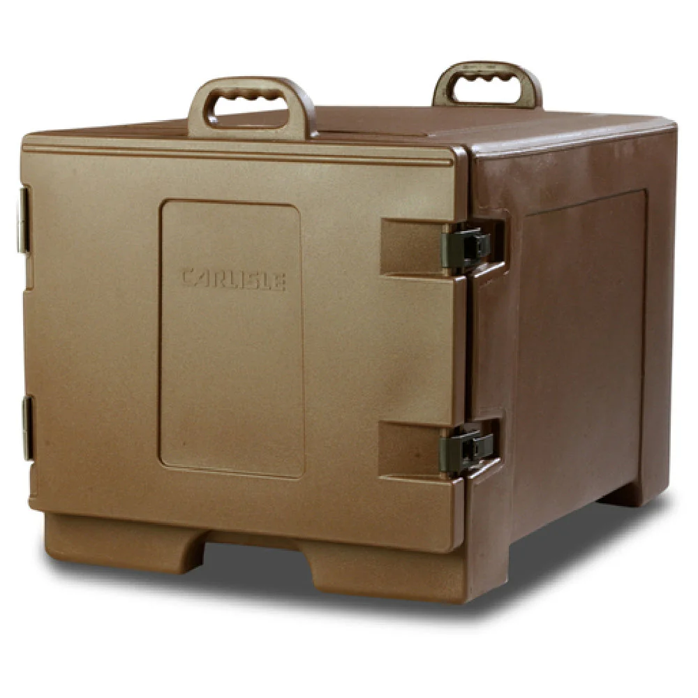Carlisle TC1826N01 28 Inch Insulated Plastic Food Carrier Side Loader Brown