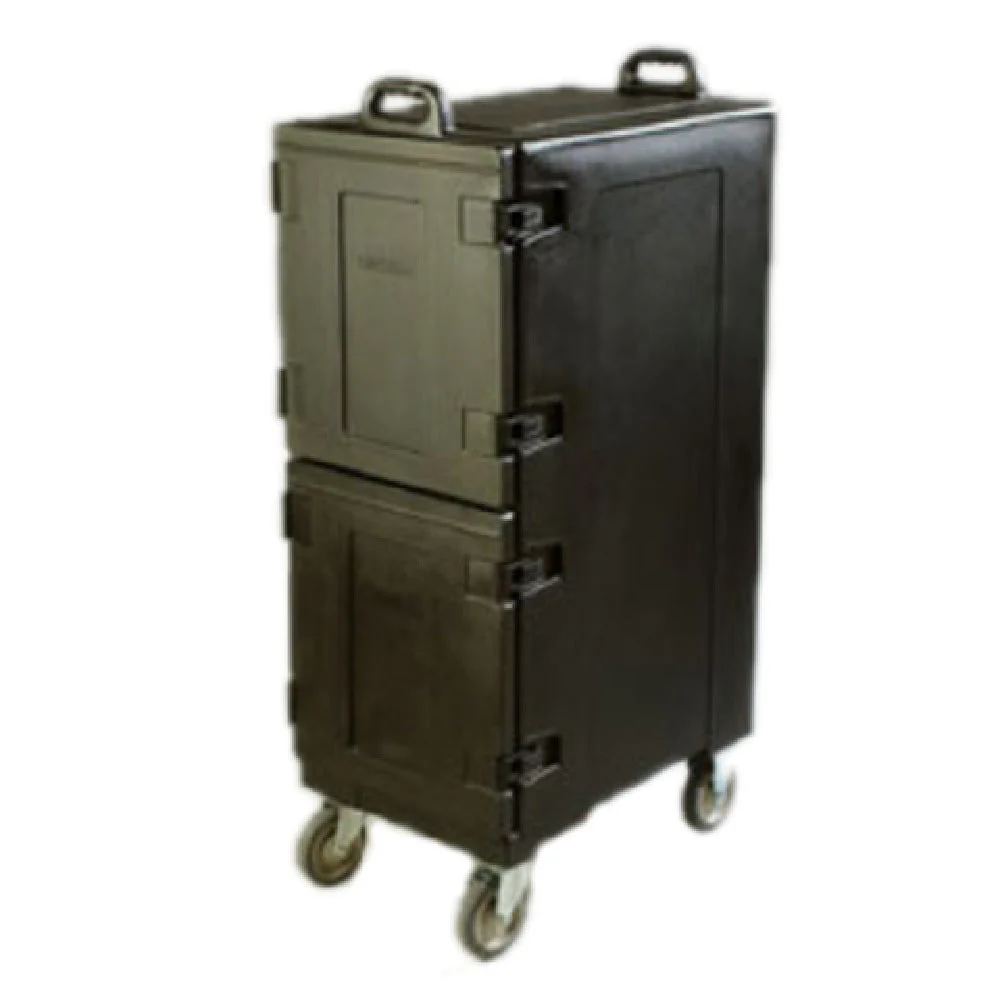 Carlisle PC600N03 24 Inch Insulated Food Carrier Double-end Loader Black Polyethylene