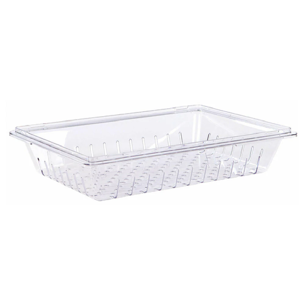 Carlisle 1062807 26 Inch Colander with Perforated and Slotted Design Clear Polycarbonate