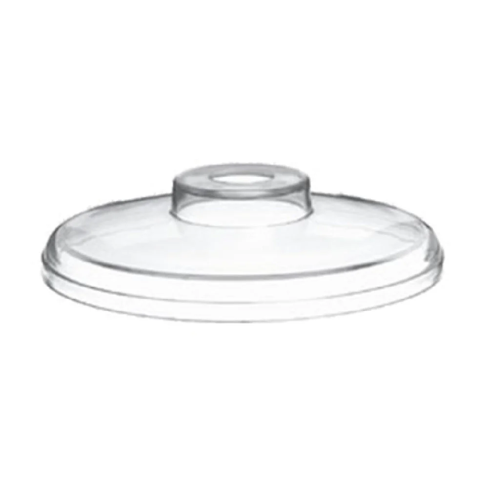 Carlisle CM1033P07 6-1/4 Inch Pump Hole Lid Clear Acrylic with Handle