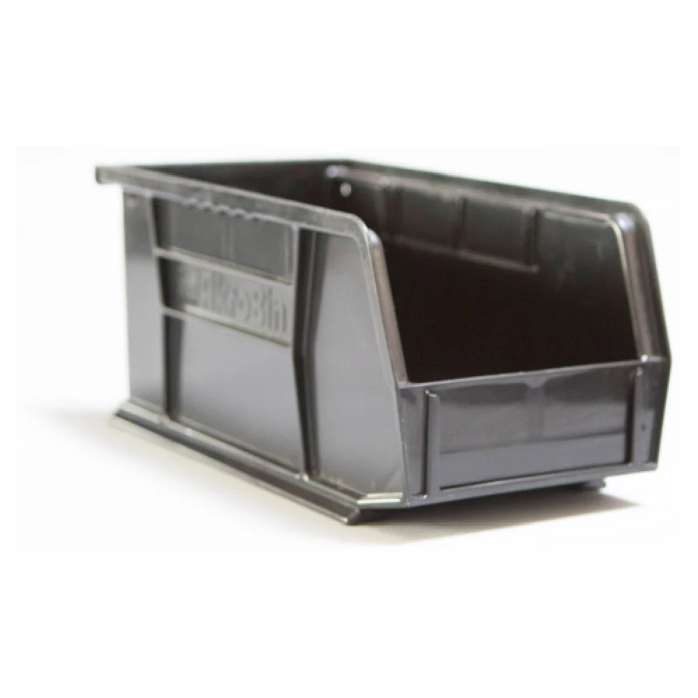 Carlisle 381101LG 11 Inch Black Condiment Rack Bin 3-1/2 Quart Polypropylene