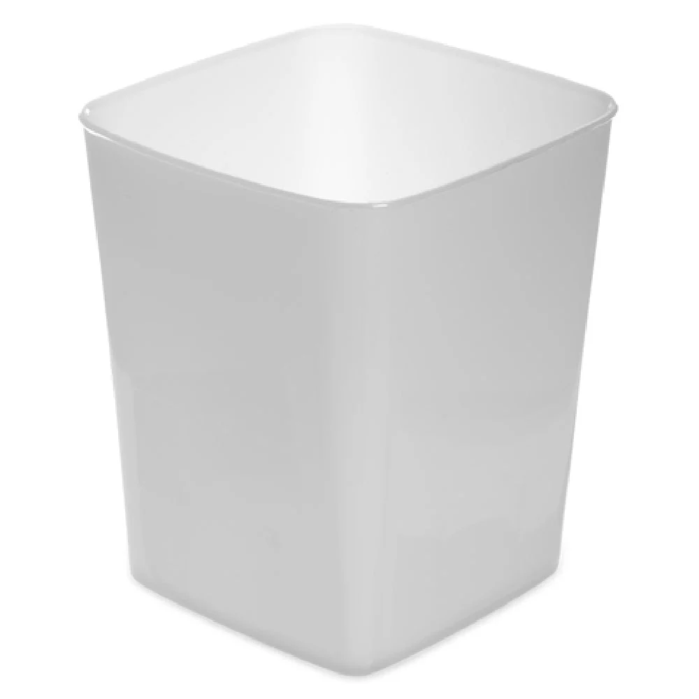 Carlisle 154402 4 Quart Food Storage Container Made of Polyethylene Square White