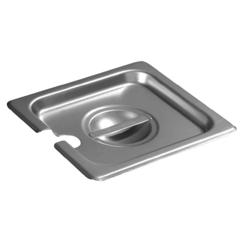 Carlisle 607160CS 6.78 Inch DuraPan Steam Table Pan Cover Slotted with Handle Stainless Steel