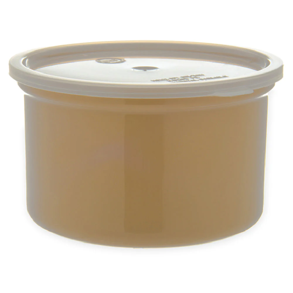 Carlisle 031606 1.5 Qt Snap-on Lid Stain Resistant Plastic Salad Crock Beige