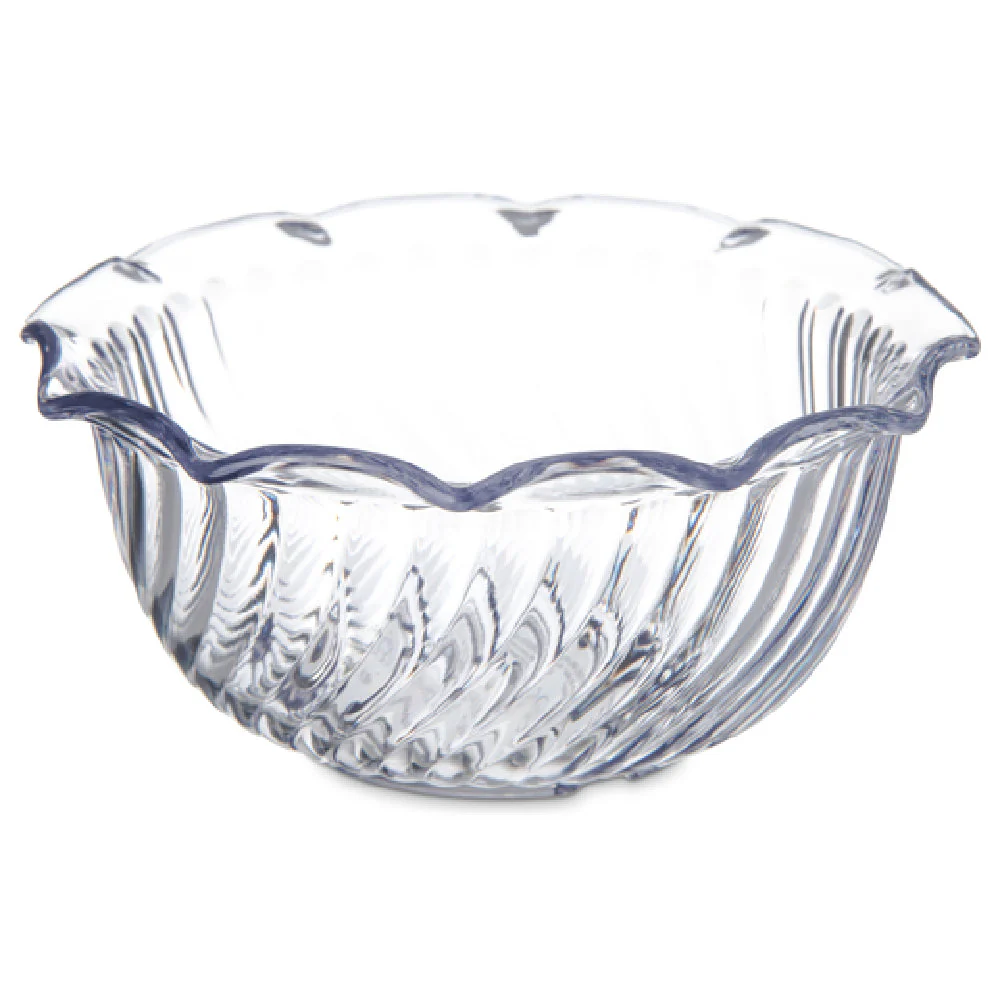 Carlisle 453507 8 Oz Tulip Berry Dish Clear SAN Dishwasher Safe 4-5/8 Inch