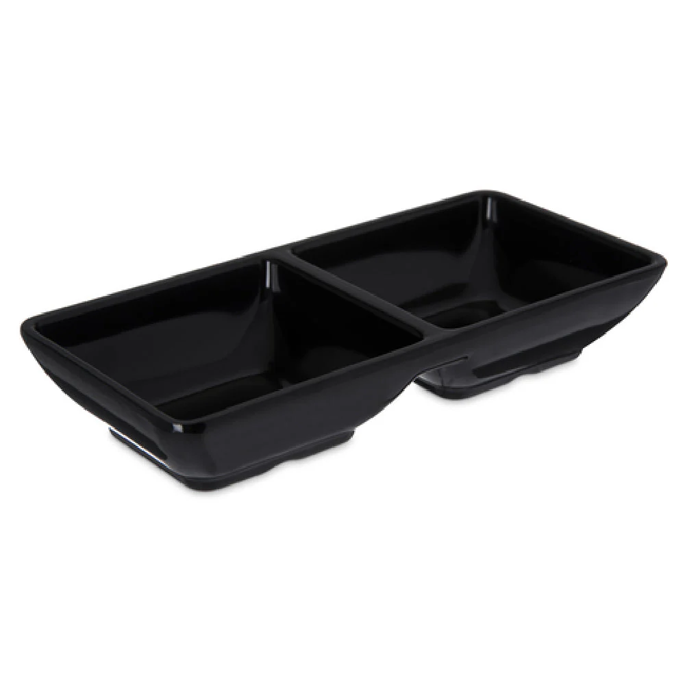 Carlisle 086203 4 Oz Black Ramekin Stain Resistant Melamine with Dishwasher Safe