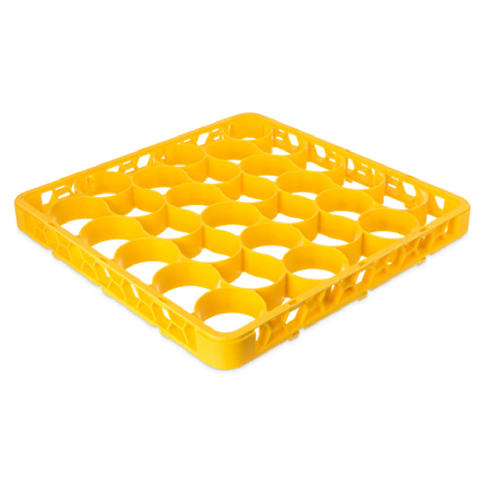 Carlisle REW30SC04 Full-size Rack Extender 30 Compartment Yellow Polypropylene with Positive Stacking