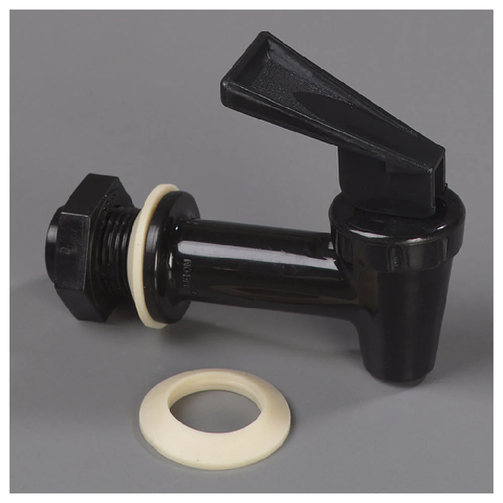 Carlisle 221203 Dishwasher Safe Spring Action Beverage Dispenser Faucet Polycarbonate Black