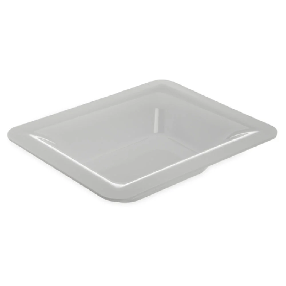Carlisle 4443202 12 Inch White Melamine Food Pan 3.7 Quart Stain Resistant