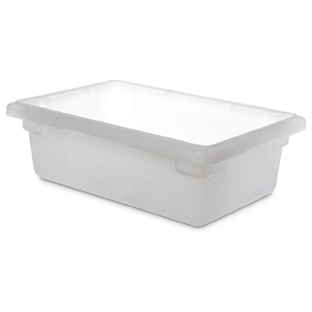 Carlisle 1063102 18 Inch 3-1/2 Gallon Food Storage Box Stackable Polyethylene White