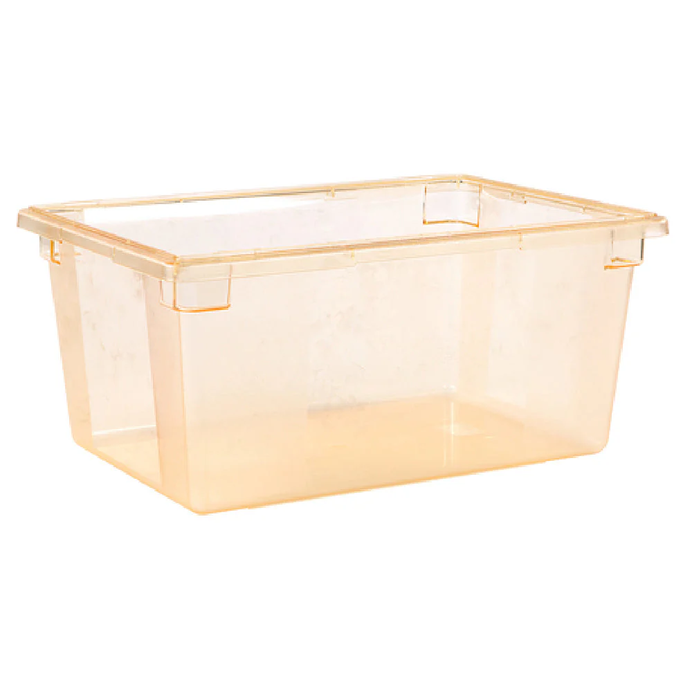 Carlisle 10623C22 26 Inch Food Storage Box Yellow Polycarbonate Durable with Easy Grip