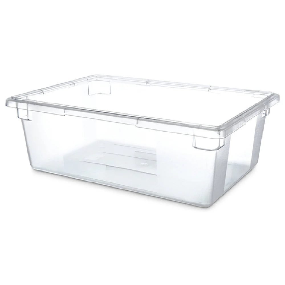 Carlisle 1062207 12-1/2 Gallon Clear Food Storage Box with Reinforced Corners