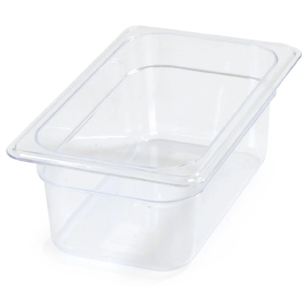 Carlisle 3068107 10-1/4 Inch Clear Polycarbonate Food Pan 2.8 Qt Capacity
