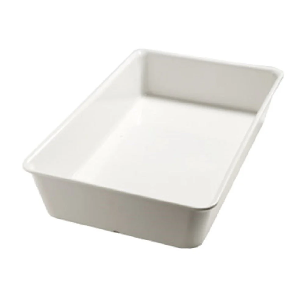 Carlisle 5552437 20 Inch Balsam Display Pan Melamine White Stain Scratch Resistant