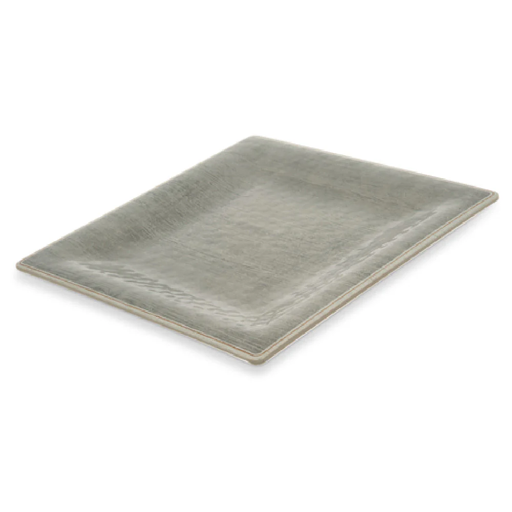 Carlisle 6402218 10-1/2 Inch Square Dinner Plate BPA-Free Melamine Gray