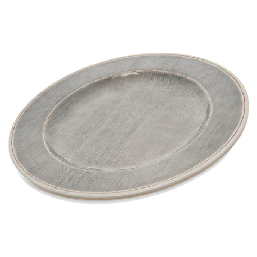 Carlisle 6400118 11 Inch Diameter Dinner Plate with Dishwasher Safe Melamine Gray