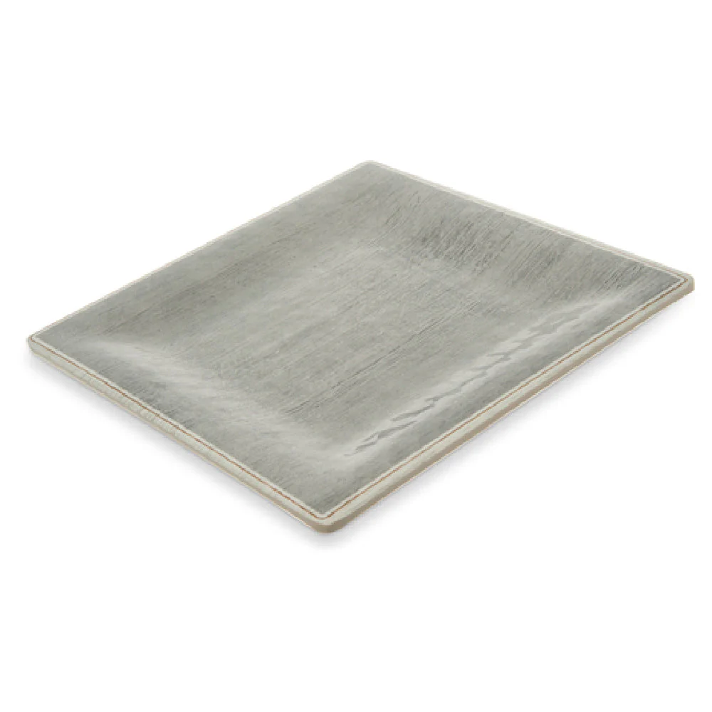 Carlisle 6402318 8-1/2 Inch Square Dinner Plate Melamine Gray Stain Chip Resistant