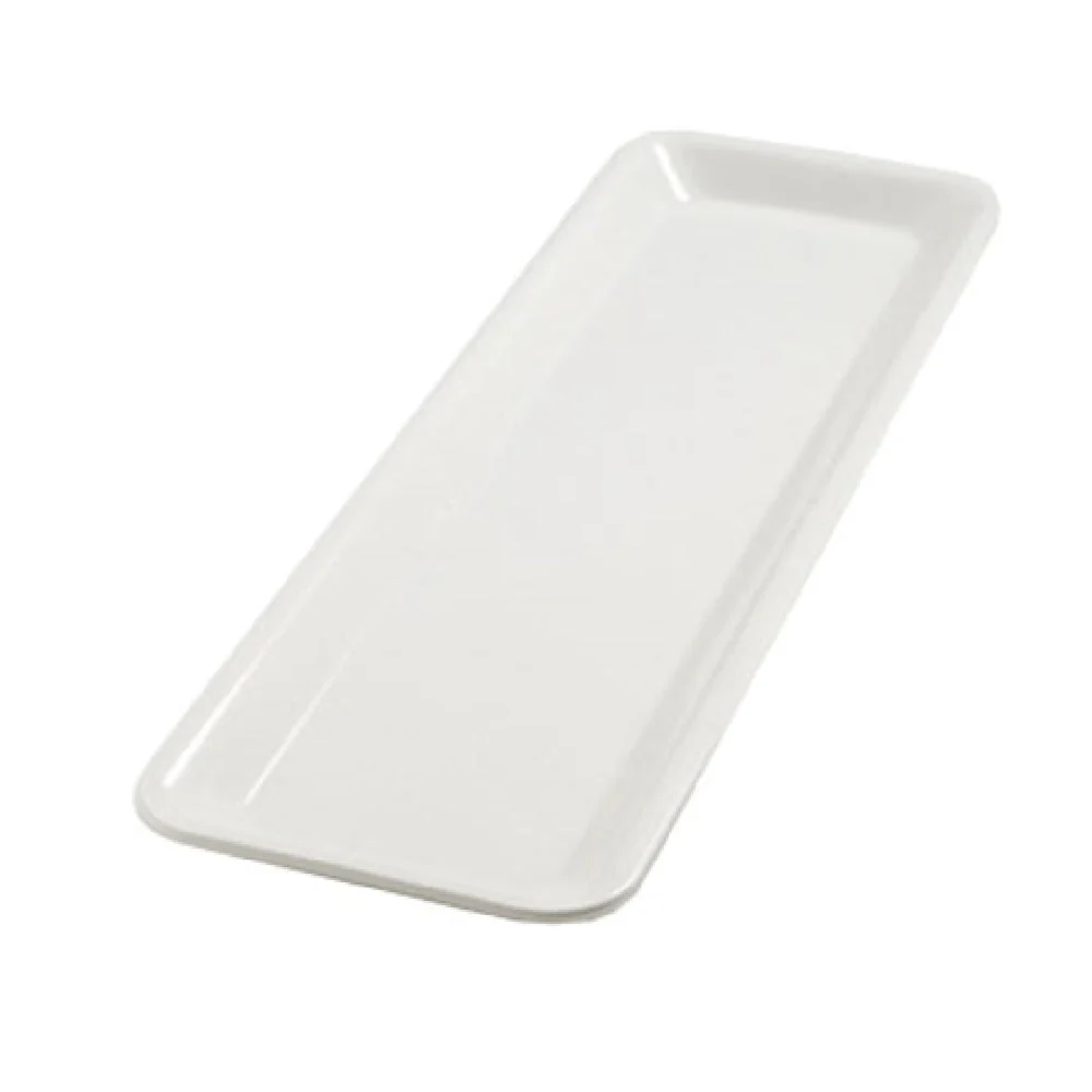 Carlisle 5552637 20-7/8 Inch White Melamine Display Tray Balsam with Stain Scratch Resistance