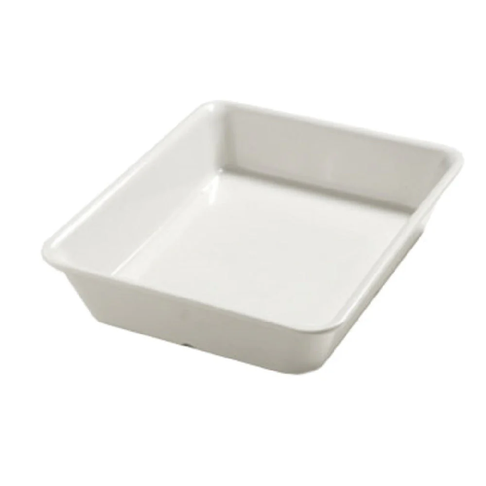Carlisle 5553437 12-3/4 Inch Half Size Display Tray Melamine White Stain Scratch Break Resistant
