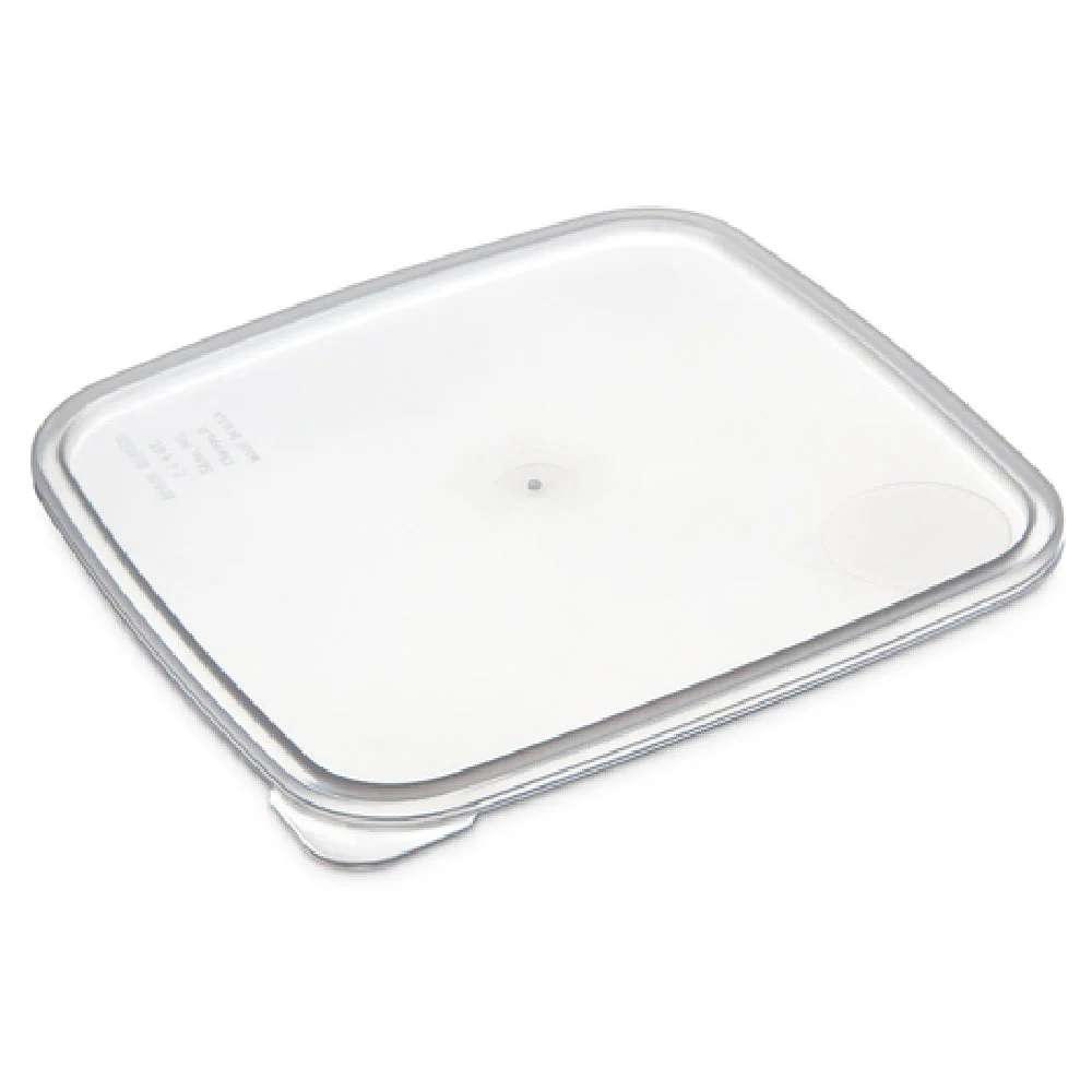 Carlisle ST158730 8-6 Inch Economical Lid Polyethylene Clear Fits 2-4 Qt Square Containers