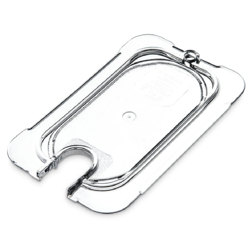 Carlisle 10337U07 6.88 Inch Clear Plastic Food Pan Cover Notched Stackable
