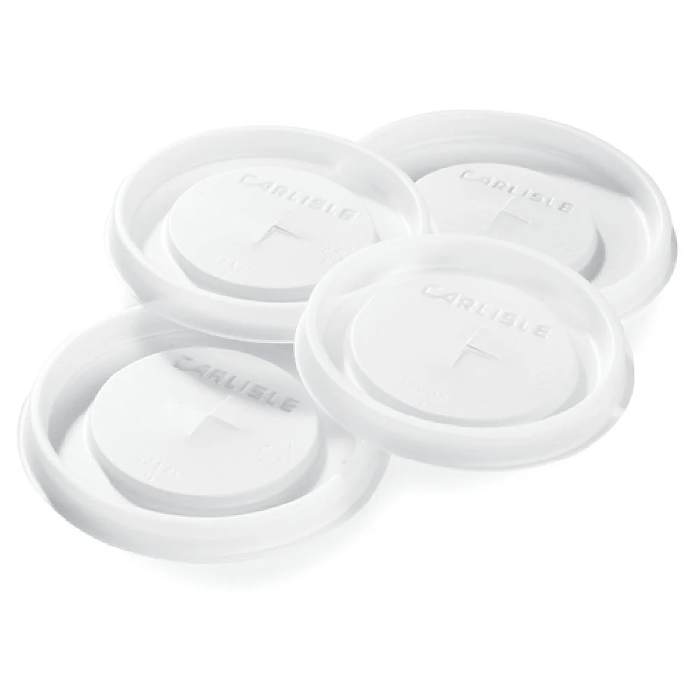 Carlisle 5212L30 12 Oz Disposable Lid Recyclable Polystyrene Translucent