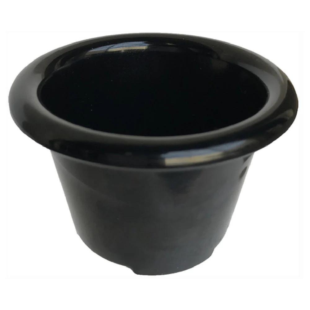 Carlisle S27603 1-1/2 Oz Ramekin Smooth Dishwasher Safe Black Melamine