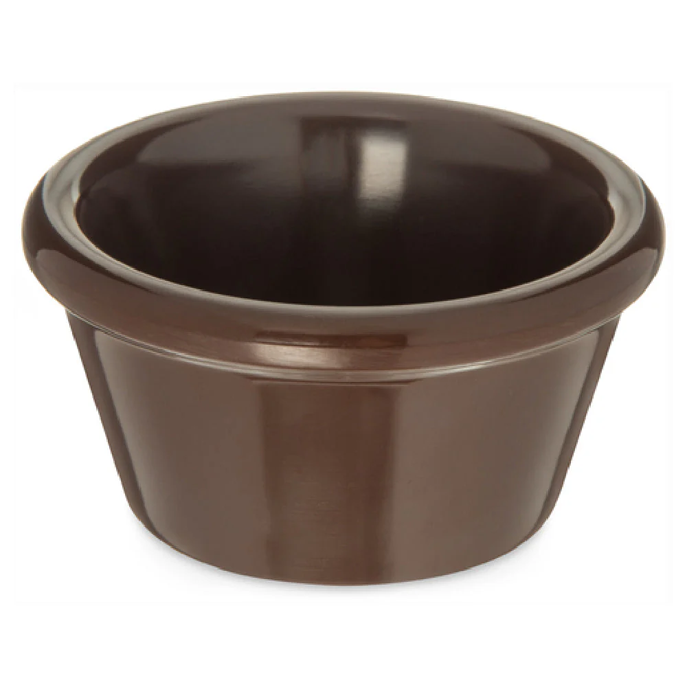 Carlisle S85269 2 Oz Ramekin Melamine Smooth Stain Resistant Brown
