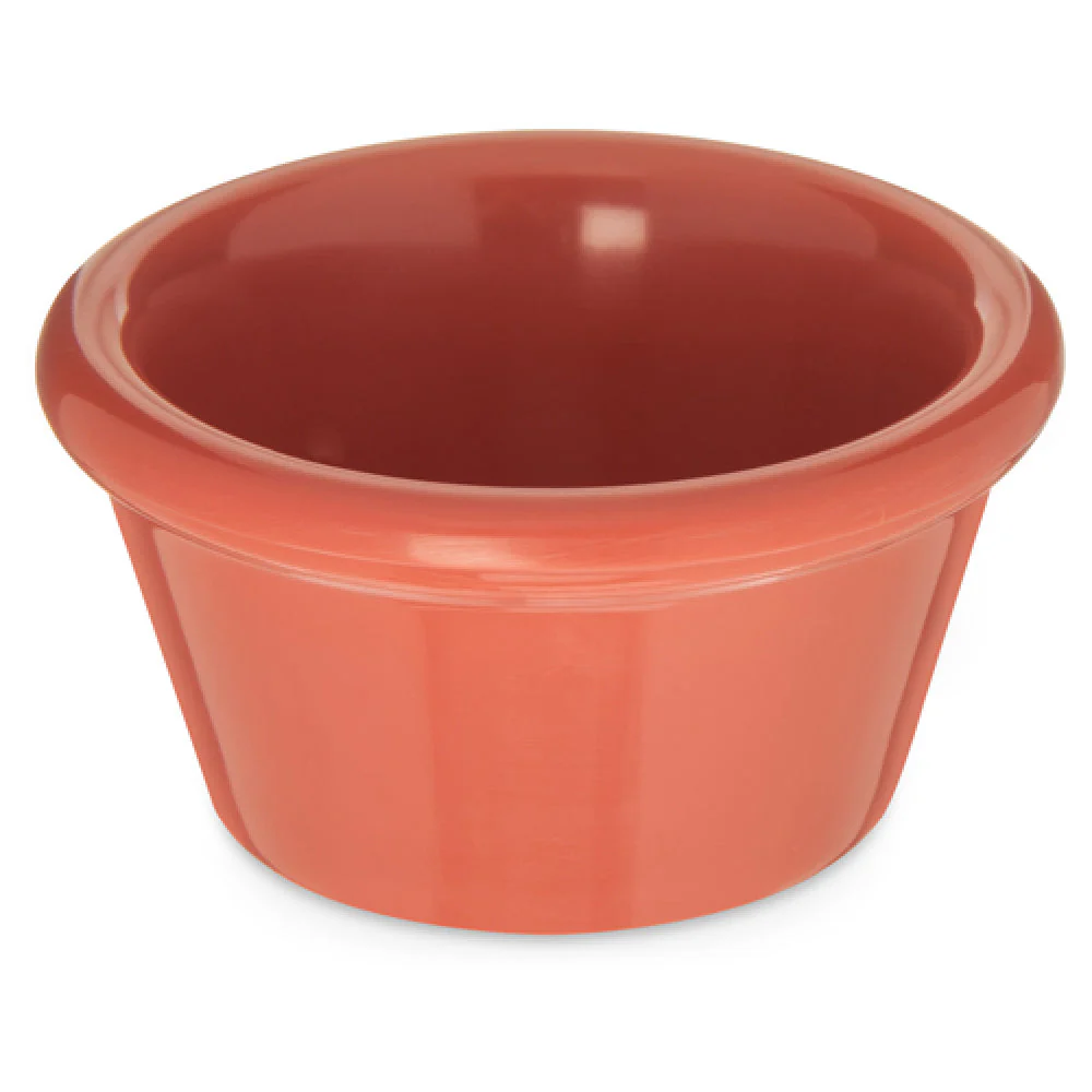 Carlisle S85252 2 Oz Smooth Ramekin Sunset Orange Melamine NSF BPA Free