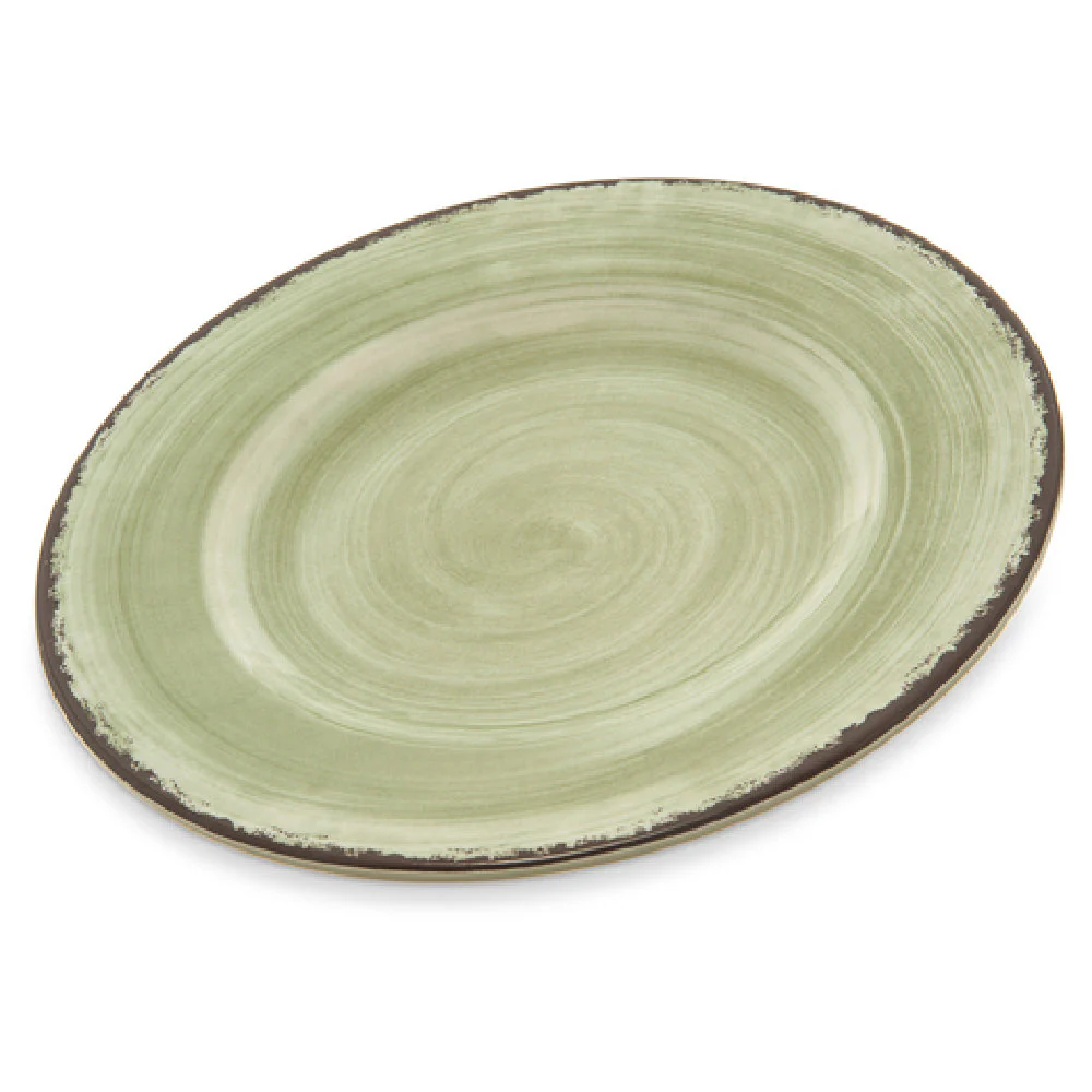 Carlisle 5400246 9 Inch Salad Plate Jade Melamine Stain and Chip Resistant