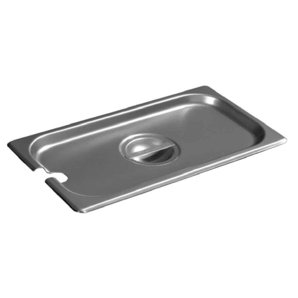 Carlisle 607130CS 12.75 Inch Slotted Steam Table Pan Cover Stainless Steel with Handle